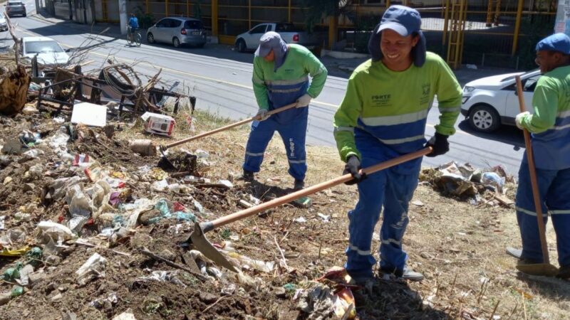 Secretaria de Serviços de Cariacica realiza grande mutirão de limpeza na Avenida Leopoldina