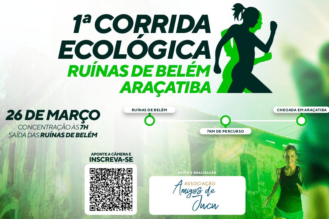 1ª Corrida Ecológica Ruínas de Belém terá como ponto de chegada a região de Araçatiba