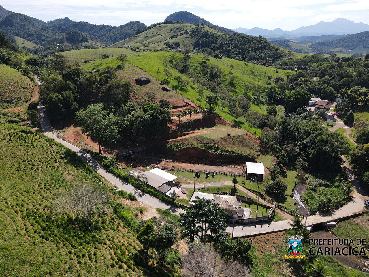 Estrada da zona rural de Cariacica que liga Duas Bocas a Destacamento de Cima é inaugurada