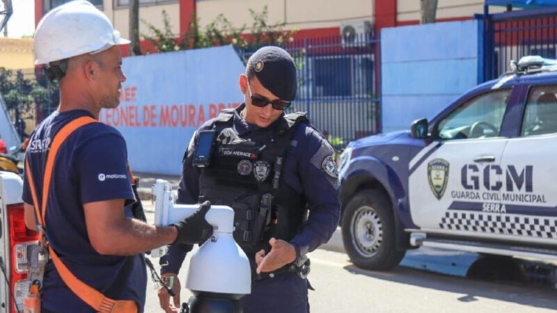 Serra terá câmeras de videomonitoramento e dispositivos de acionamento em todas as escolas do município