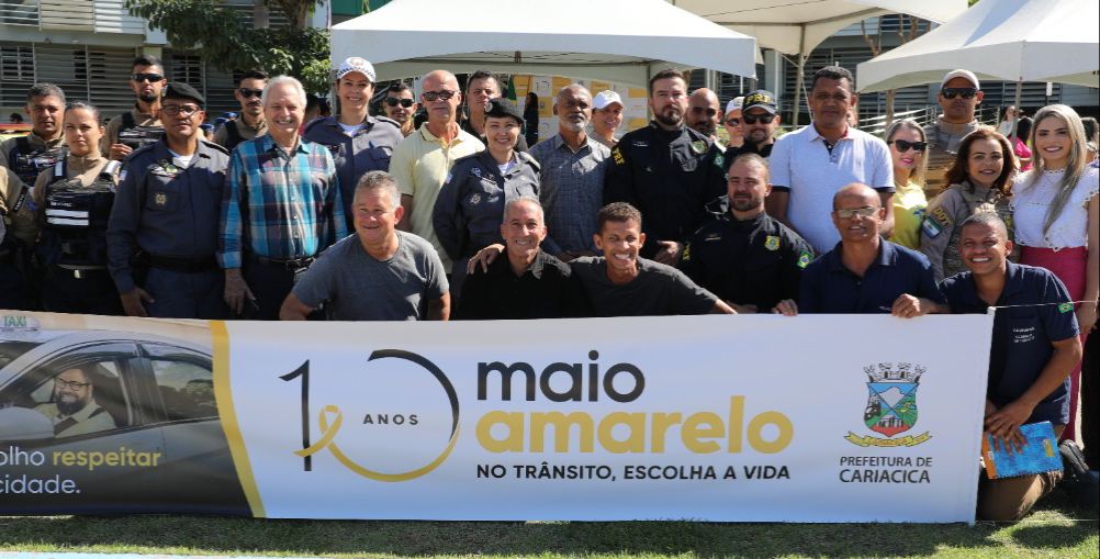 Campanha Maio Amarelo é lançada com o objetivo de conscientizar sobre a segurança no trânsito de Cariacica