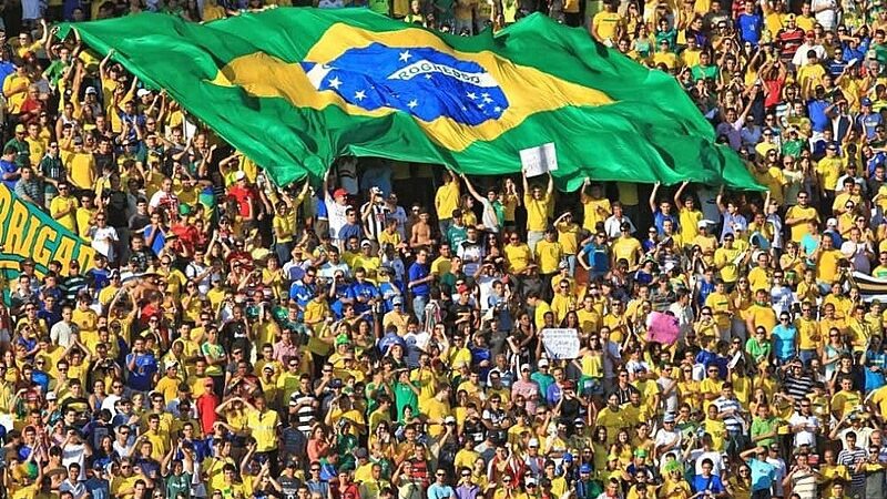 Ales se une à torcida da seleção brasileira feminina de futebol e veste as cores verde e amarelo