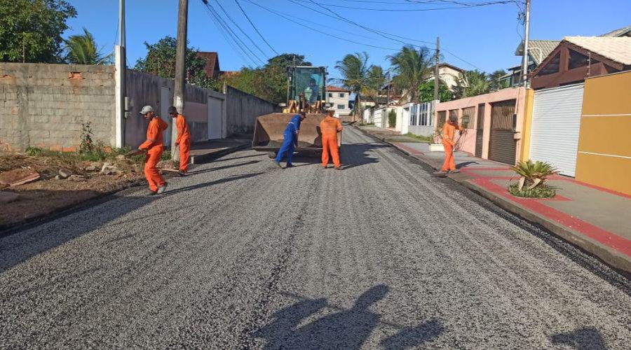 Bairro Interlagos é contemplado com melhorias na infraestrutura das vias pela Secretaria de Obras de Vila Velha
