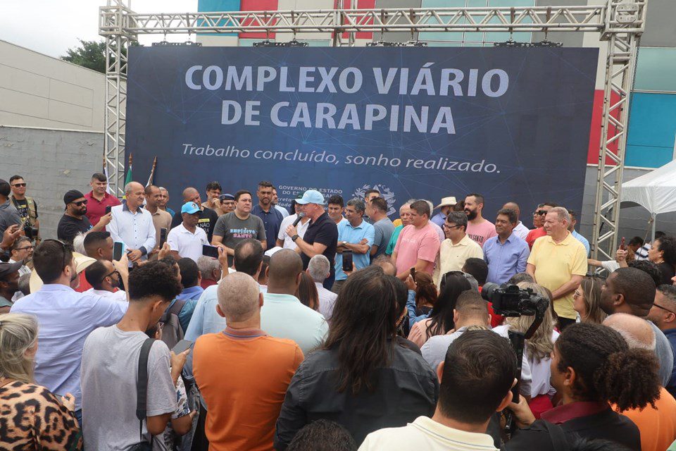 Governador Renato Casagrande inaugurou o viaduto e obras do Complexo Viário de Carapina