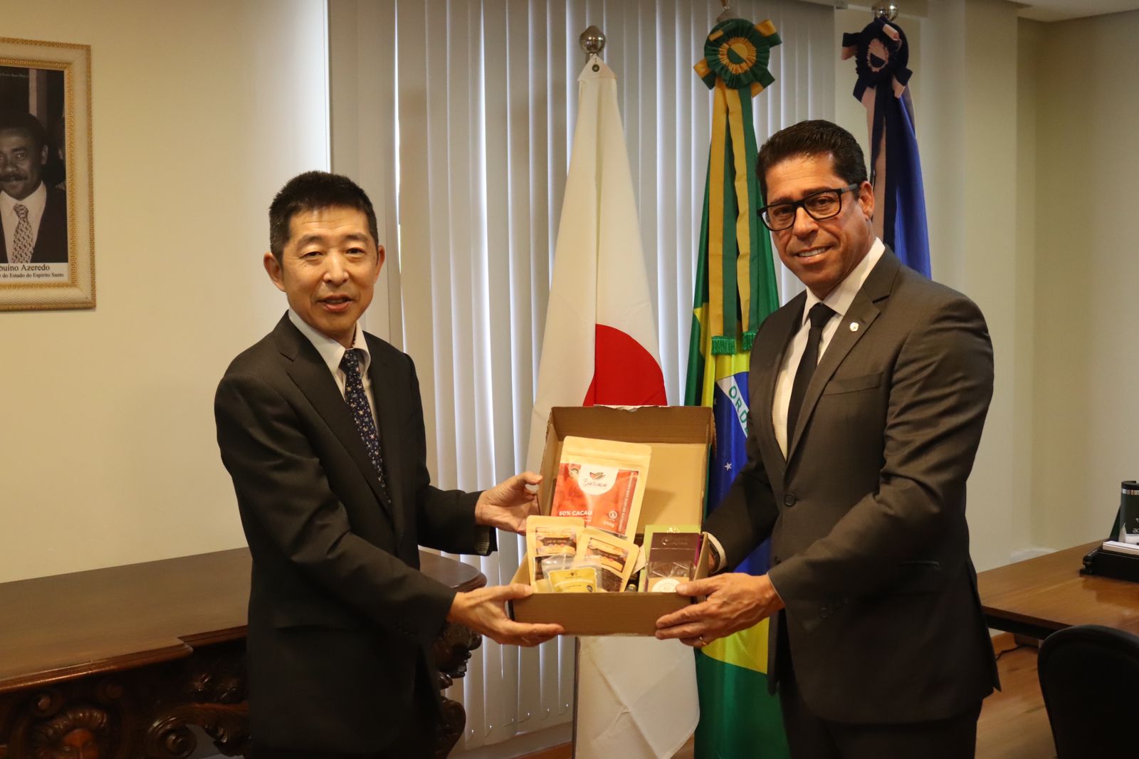 Cônsul Geral do Japão e Cônsul Cultural fortaleceram laços diplomáticos durante visita à Assembleia Legislativa do ES