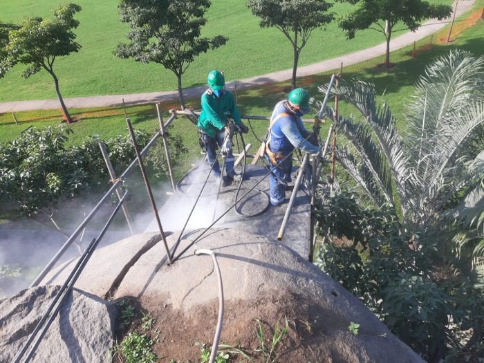 Encosta no parque Pedra da Cebola em Vitória tem obra concluída dois meses antes do prazo