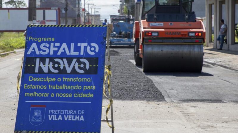 Programa Asfalto Novo chega ao bairro Vale Encantado em Vila Velha
