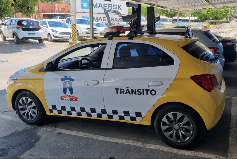 Estacionamento Rotativo Cariacica Digital aprimora viatura com nova identidade visual e câmeras adicionais