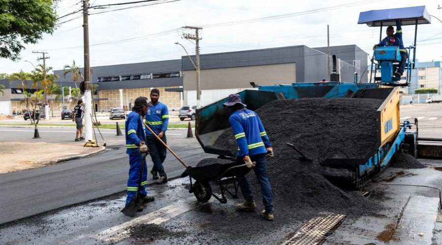 Serviço de recapeamento asfáltico chega a outras ruas de Coqueiral de Itaparica, em Vila Velha