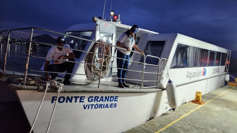 Cariacica terá viagens Aquaviárias noturnas a partir de 29 de janeiro