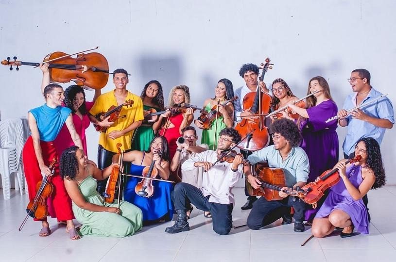 Orquestra de música instrumental Nordestina se apresenta na Estação Cidadania e Cultura da Serra