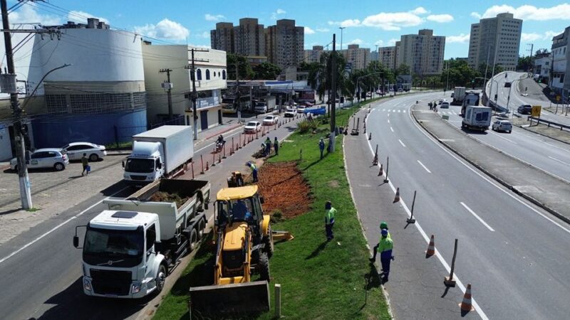 Modificação no semáforo do viaduto na Avenida Mário Gurgel, Cariacica, visando reduzir retenção no tráfego