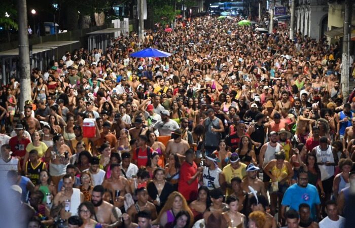 Centro atrai mais de 300 mil pessoas durante o Carnaval