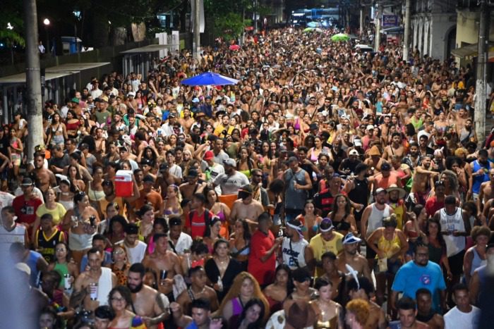 Centro atrai mais de 300 mil pessoas durante o Carnaval