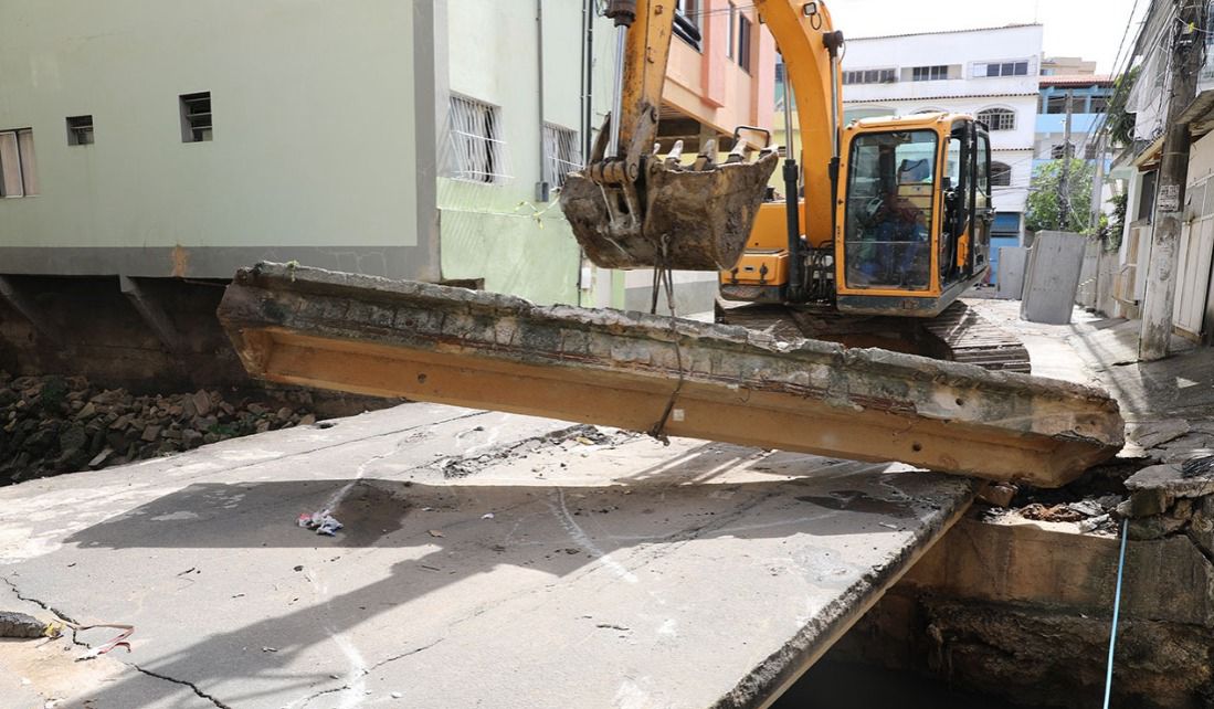 Prefeitura de Cariacica inicia construção de nova ponte em Campo Grande