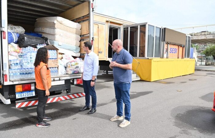Prefeitura de Vitória e Findes enviam carreta com cozinha para preparar marmitas em Mimoso do Sul