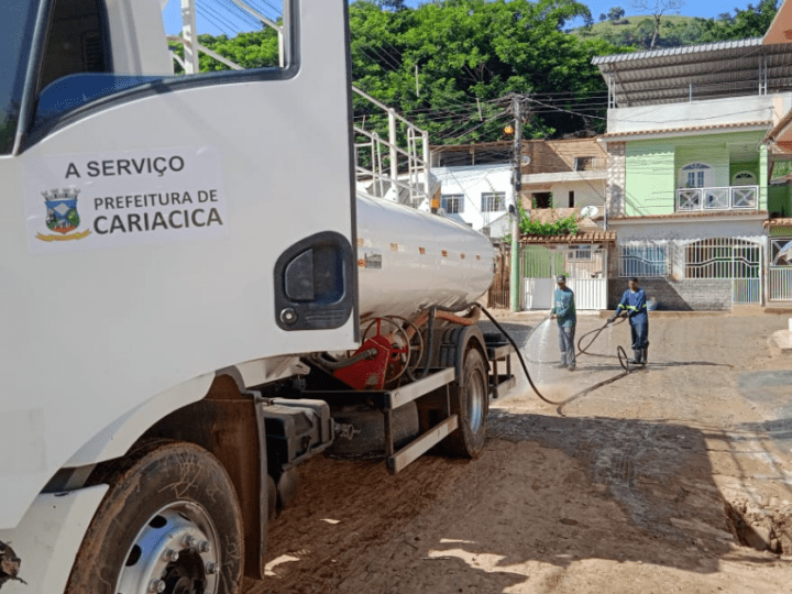 Mimoso do Sul conta com apoio da Prefeitura de Cariacica através de equipe e maquinário para recuperação