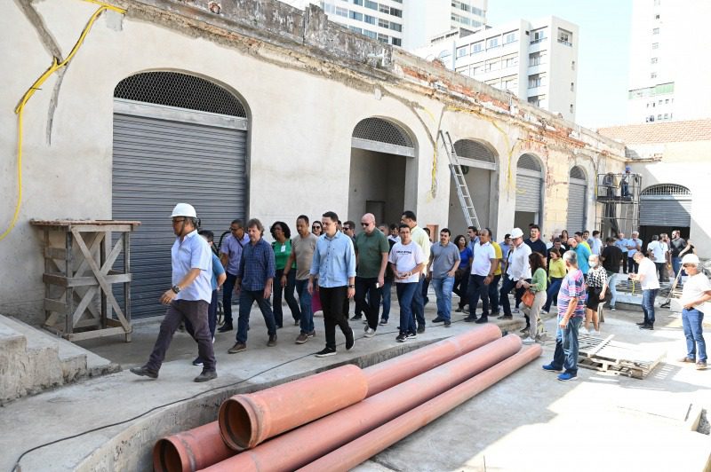 Obras no Mercado da Capixaba atingem 80% de conclusão do restauro