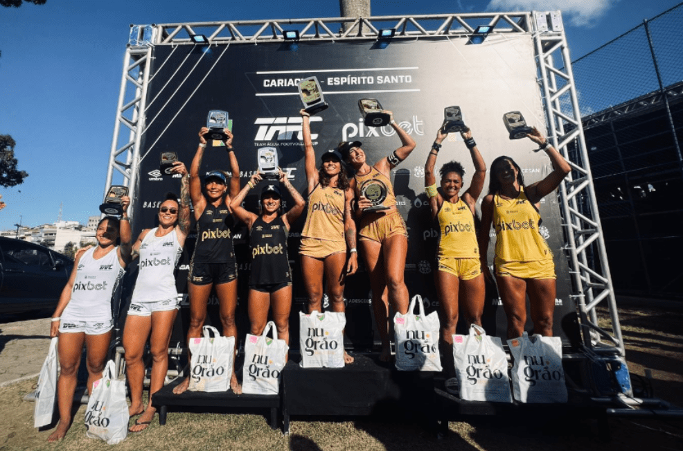 Cariocas Natália e Vanessa triunfam na final do Team Águia Footvolley Cup