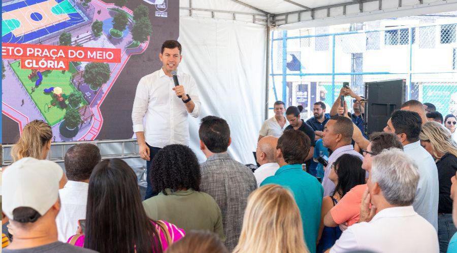 Campo, praça e rua na Glória receberão melhorias em infraestrutura