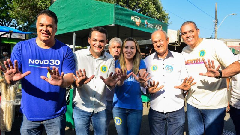 Em feira de Jardim Camburi, Pazolini recebe funk , abraços e ouve moradores